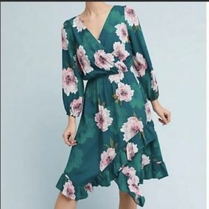 Anthropologie Tracy Reese Floral Wrap Dress - Medium